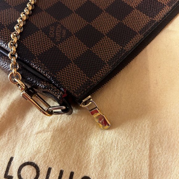 Louis Vuitton Damier Ebene Eva Clutch - Picture 3 of 5
